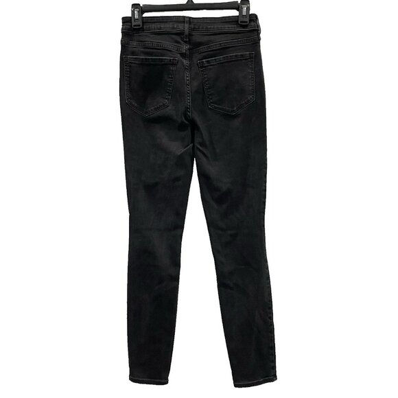 Old Navy Rockstar Super Skinny Jeans Womens 6 Black Jegging High Rise Stretch - Picture 2 of 7